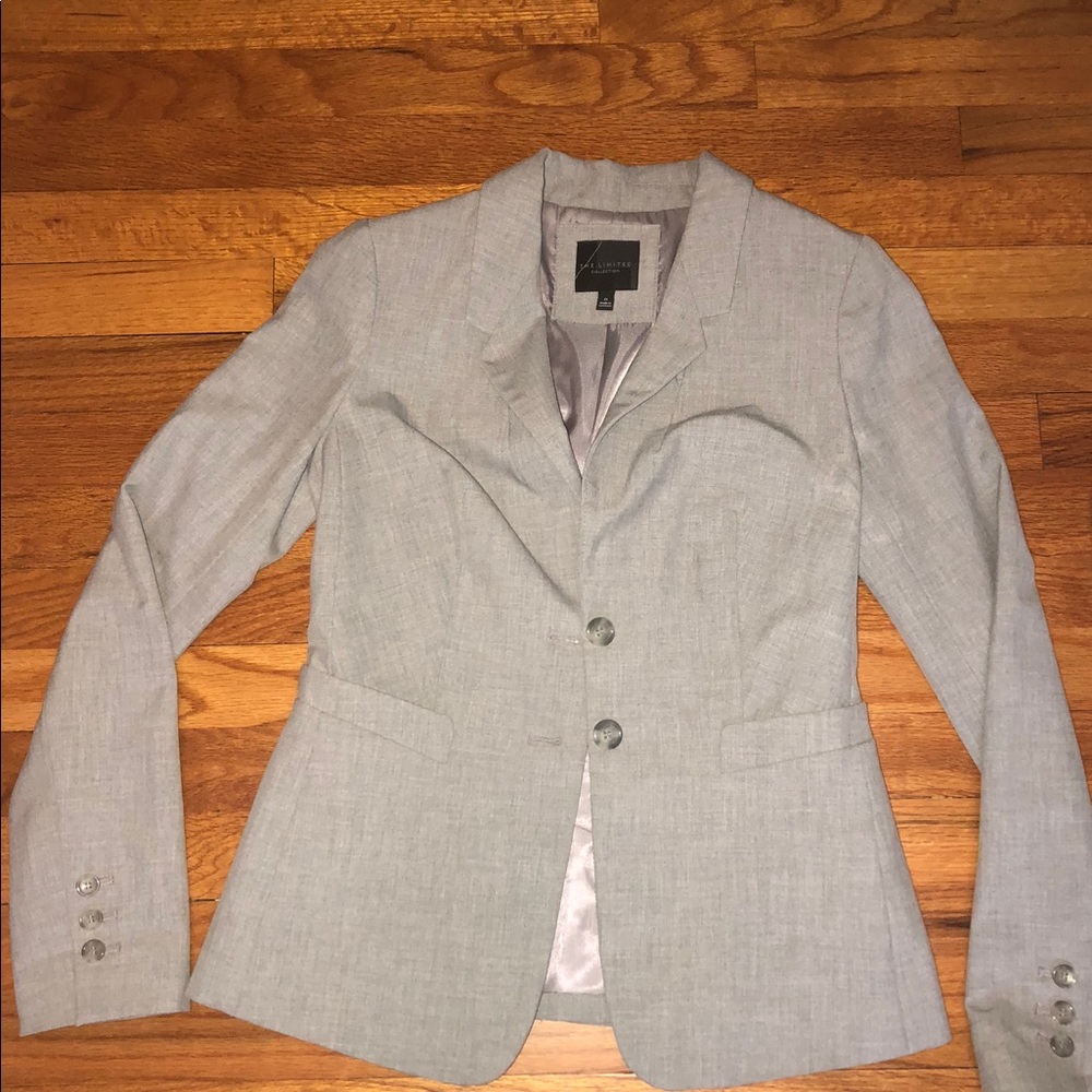 The Limited Light Gray Blazer Size 0